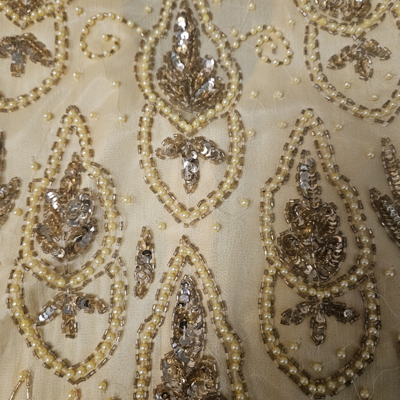 Vintage Mark & John By Gopal Silk Beaded Cocktail Dress NWT - Picture 5 of 6